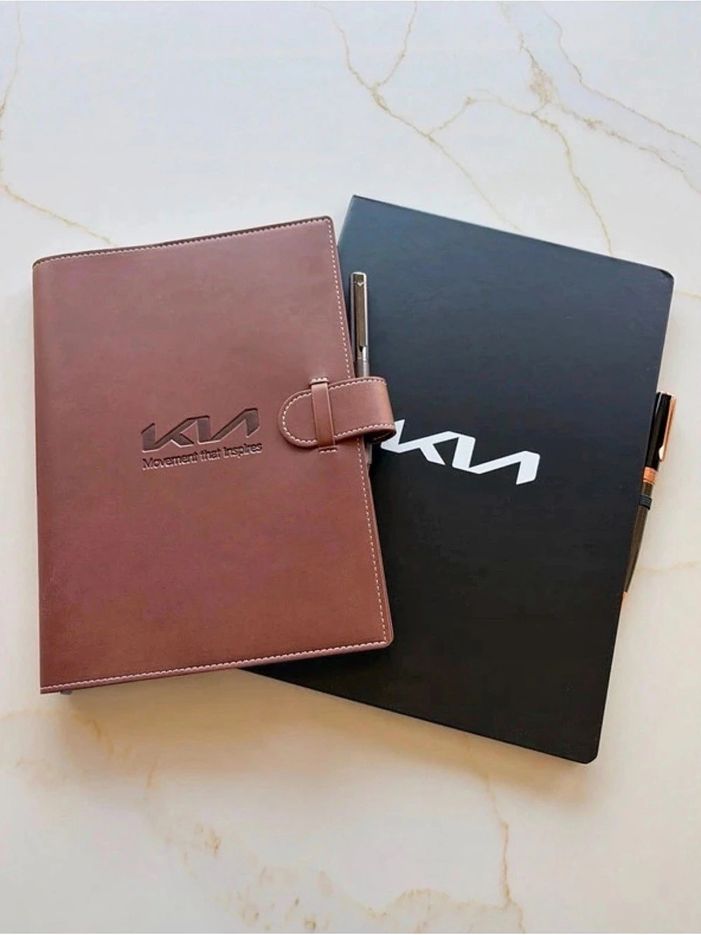Kia Telluride Notebook Journal Set of Two - Brown & Black New